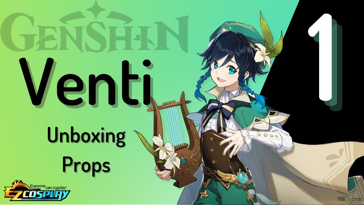 Genshin Impact Venti Cosplay | EzCosplay Prop Unboxing | Part 1 | 原神