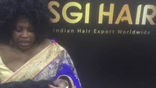 cabelo remy indiano pelo cabelo do sgi
