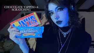Chocolate Tapping & Scratching ASMR | Eating Sounds, Whispering, Crinkle Sounds