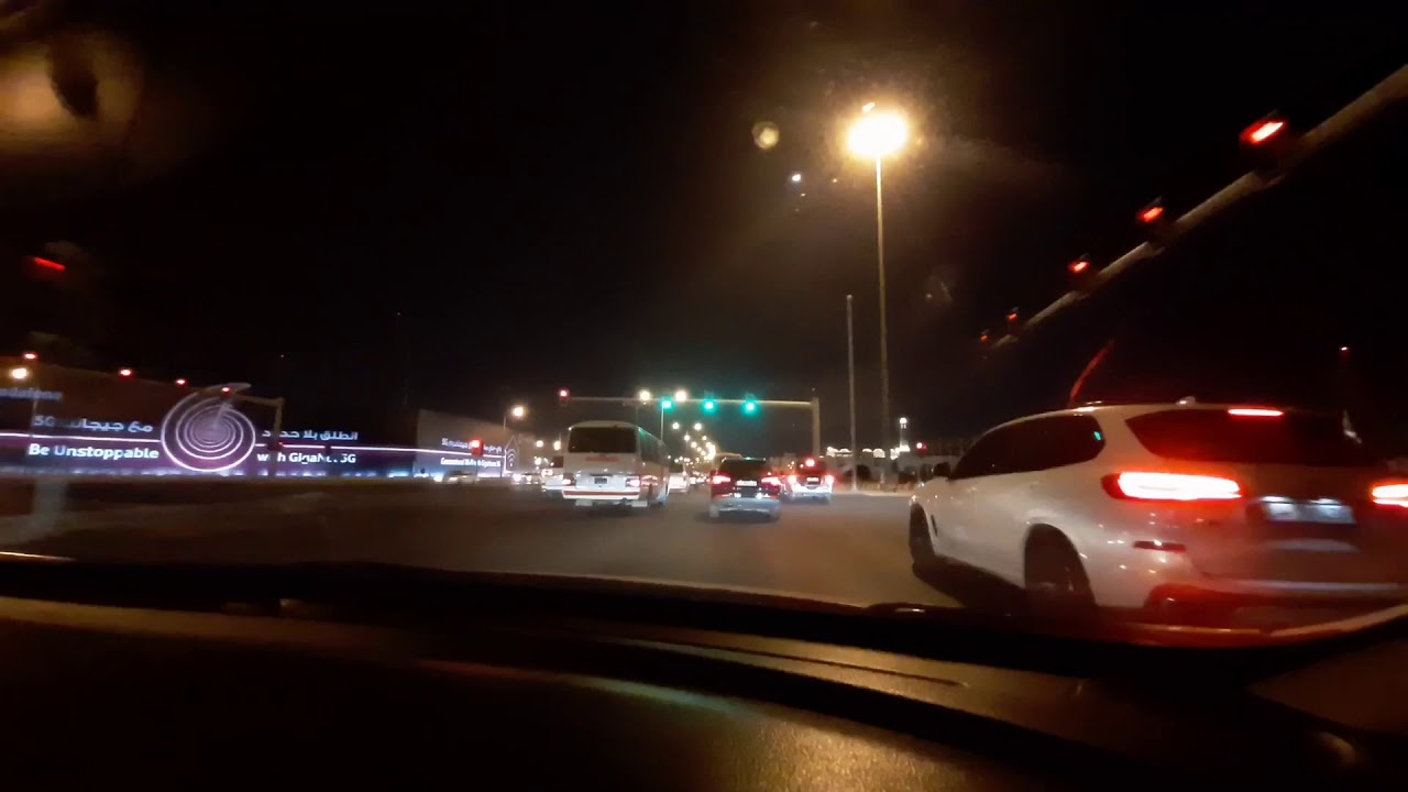 Amazing Night Lights at Doha Qatar | Night Rides