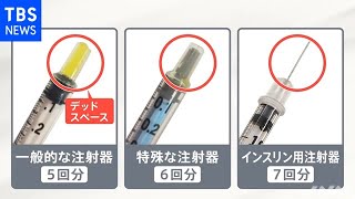 ワクチン１瓶から７回の注射器大量生産へ