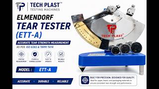 Elmendorf Tear Tester (ETT-A) | ASTM D1922 / ISO 1974 | Tear Strength Testing Machine | Manufacturer