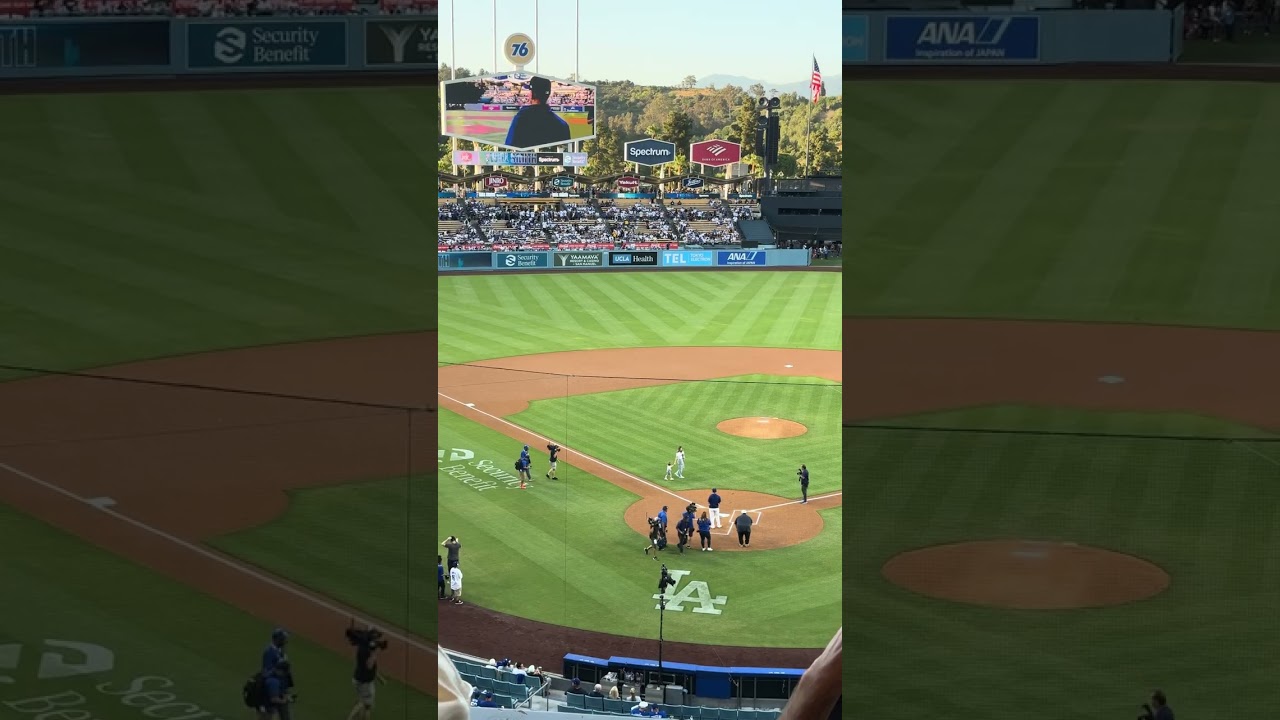 Will Smith's daughter Charlotte throws out ceremonial first pitch for 