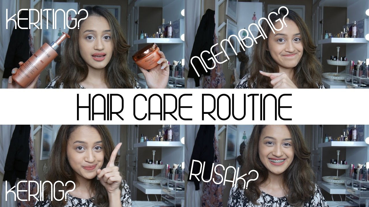 Hair Care Routine For Dry Damaged Curly And Frizzy Hair BAHASA