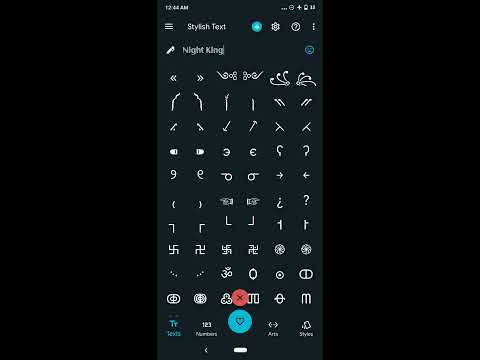Stylish Text -  Create nick names for games using special symbols and and text input options