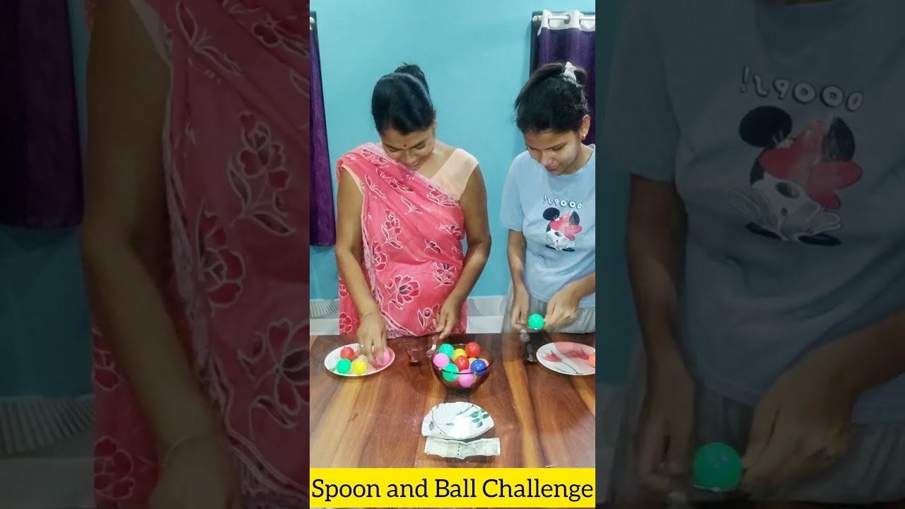 Pass the ball thought spoon challenge🤣 || 