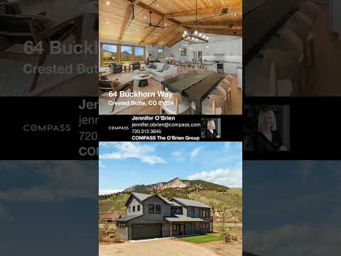 64 Buckhorn Way, Crested Butte, CO home video tour