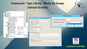 #Commvault - Tape Library - Media By Groups (Default Scratch) (Part 07)