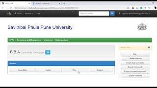 Creating communities in Dspace ( Case Study SPPU Repositories)