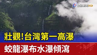 壯觀!台灣第一高瀑 蛟龍瀑布水瀑傾瀉