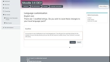 Moodle 3.6 and Fordson Theme: Administration: Language: Language customisation