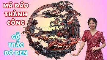 Tranh Mã Đáo Thành Công gỗ Trắc Sự lựa chọn hoàn hảo cho phong thuỷ thịnh vượng