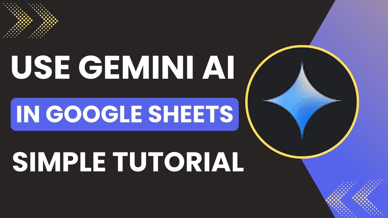 How To Use Gemini AI In Google Sheets - YouTube