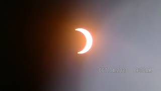 Solar Eclipse 2023 seen in Moreno Valley, California