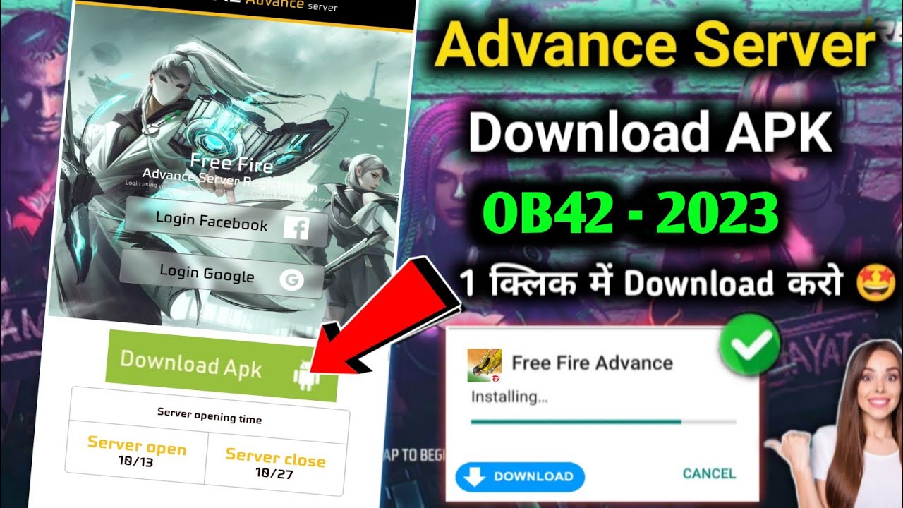 HOW TO DOWNLOAD FREE FIRE ADVANCE SERVER 😱⚡