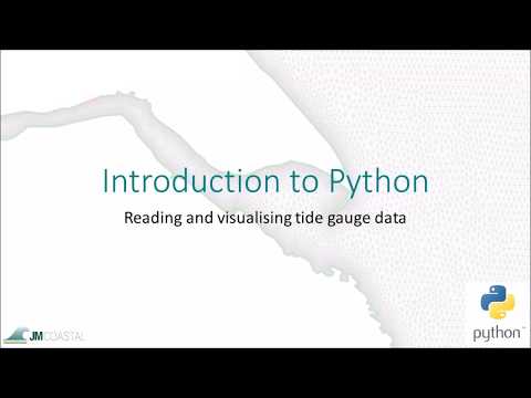 Introduction to Python - reading and visualising tide gauge data