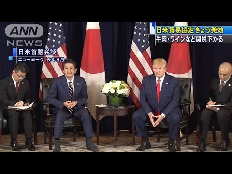 日米貿易協定発効 値下げメリットの一方で・・・(20/01/01)