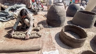 Portable Mud Oven Tandoor Making Process || Build An Oven