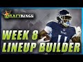 DRAFTKINGS WEEK 8 NFL DFS PICKS | TOURNAMENT LINEUP STRATEGY