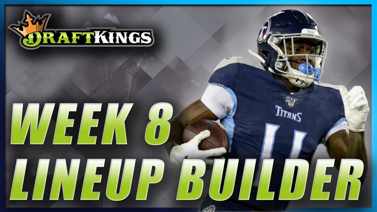 draftkings-week-8-nfl-dfs-picks-tournament-lineup-strategy-youtube
