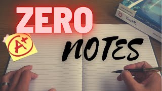 How I took 0 notes as an engineering student
