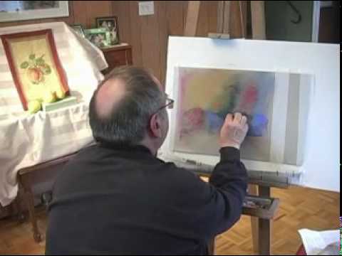 pastel painting lesson by harvey segal part 1...ww...