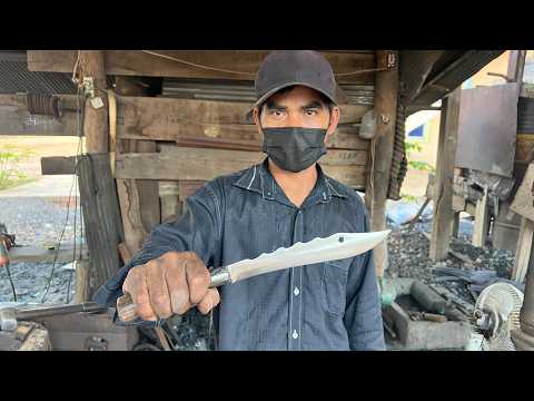 HOW TO MAKE KNIFE FROM BEARING.