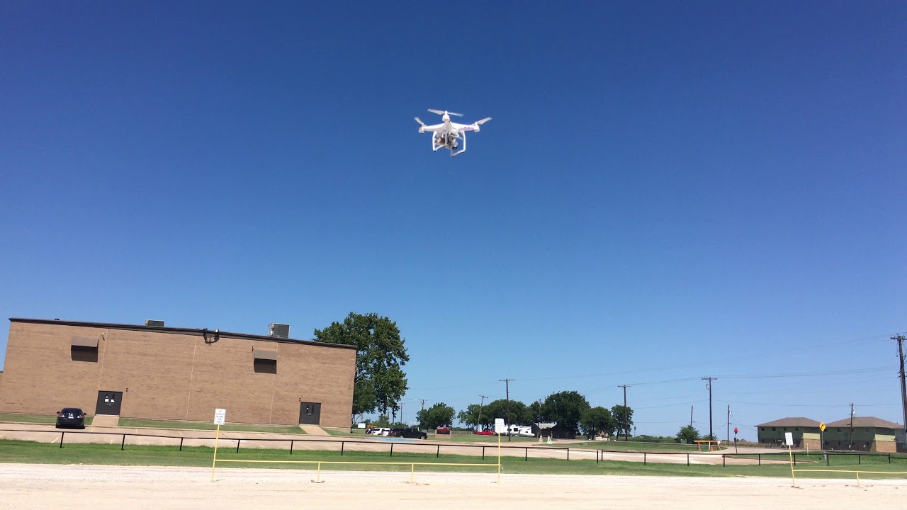 Purple Drone Landing