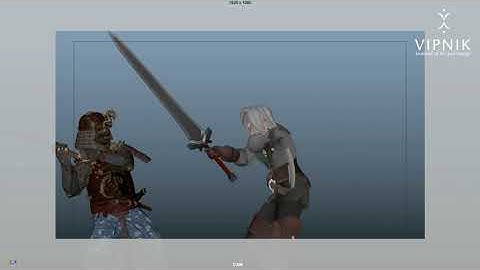 Day 4 of Animating a Fight scene #fight #animation #3danimation #sword #viralvideo