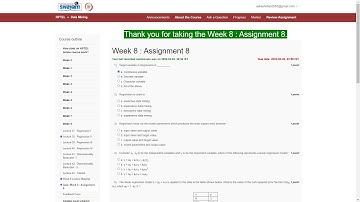Assignment 8 | Data Mining  | NPTEL - 2K23 | Data Science| Machine Learning | Python | Deep Learning