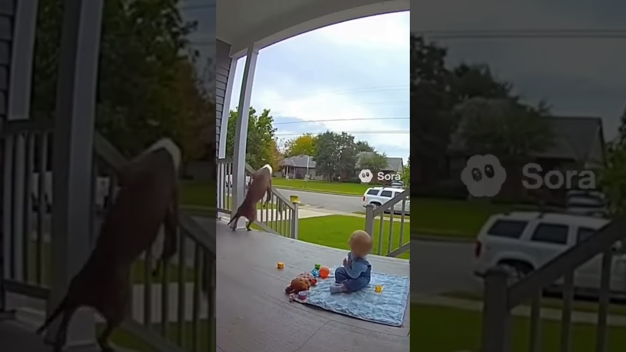 🤯 HERO PETS! 🐾 Cat & Dog Defend Baby from INVISIBLE Threat! (Caught on Camera!) 🤔