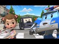 Traversons Quand Le Feu Est Vert Classe De Sécurité POLI Dessin Animé Pour Bébé Robocar POLI Télé 