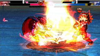 MUGEN Crossover Mayhem Kapootsi Bakugo vs Demitri &amp; Epic CPU Fights!