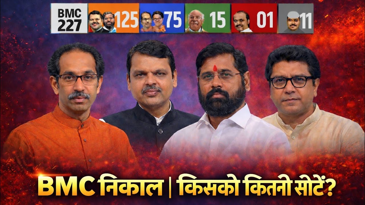 BMC Election Result 2026 | BJP vs UBT+MNS | किसकी कितनी सीटें? | Mumbai BMC Results