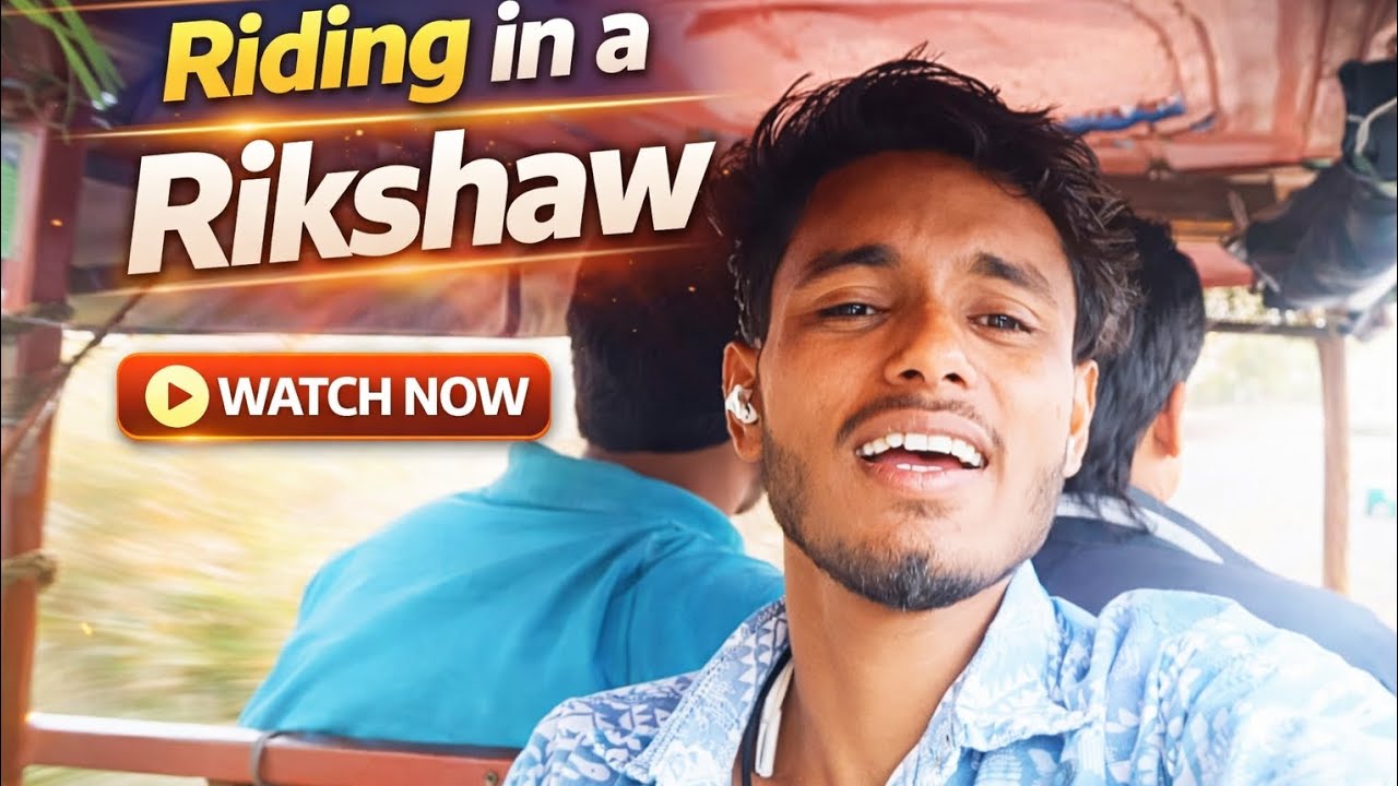 Riding in a Rikshaw 🚖 | Real Life Riding Vlog