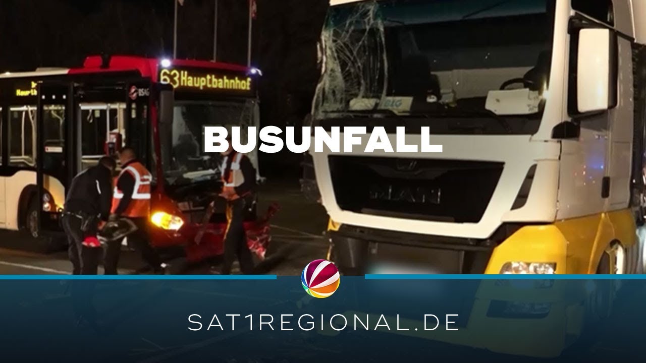 Busunfall mit LKW in Bremen: Mehrere Menschen verletzt