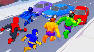 Hero Transform🏃‍♂️🚗🚲🚦All Levels Gameplay Walkthrough Android,ios Max Levels