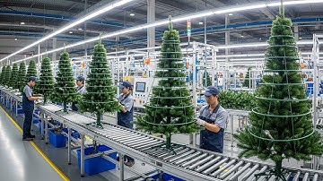 How Christmas Trees Are Made: Inside a Modern Holiday Tree Production Facility (Full Process)