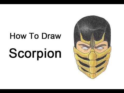 How To Draw Scorpion From Mortal Kombat Youtube