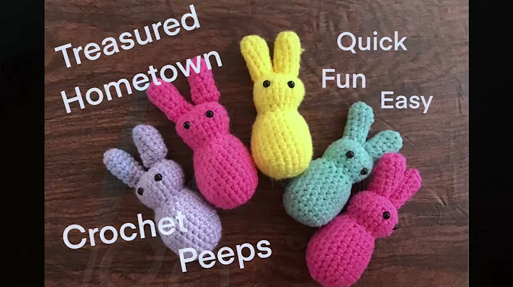 Crochet Cute Easter Peeps in Easy Tutorial!