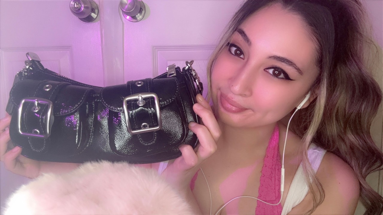 Sticky Tapping ASMR | Purse, Water Bottle & Foil Balloon (No Talking)