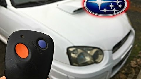 SUBARU KEY FOB PROGRAMMING