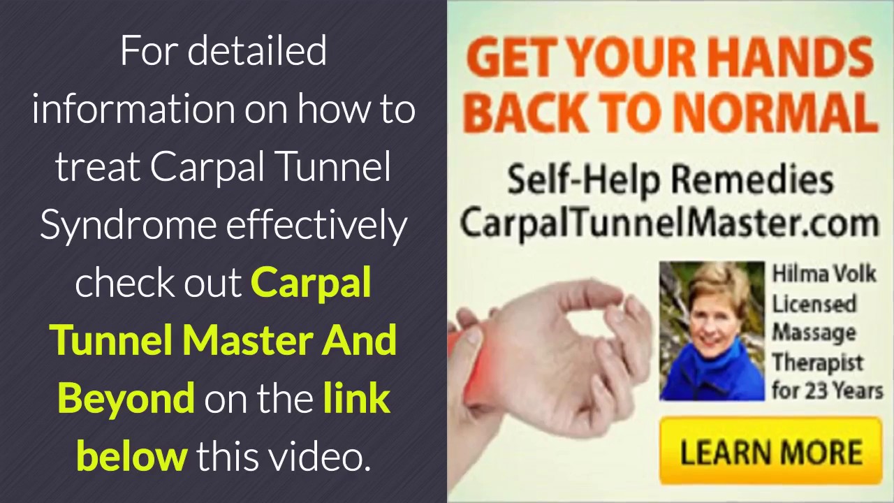 Carpal Tunnel Syndrome Pinched Median Nerve At The Wrist - Carpal