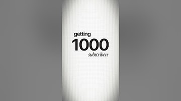 How to ACTUALLY get 1,000 subscribers FAST!
