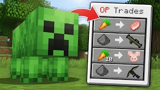 Minecraft, But Mobs Can Trade OP ITEMS!