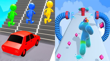 Shape shifting VS Blob Runner 3D - All Level Gameplay Android iOS Ep20