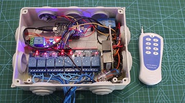 Alexa 8CH Relay Voice Control + 433MHz RF Remote Control (NodeMCU ESP8266 + SINRIC Alexa Skill)