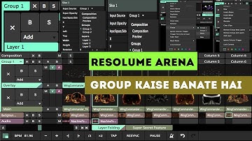 Resolume arena me group kaise banate hai #vjshravan