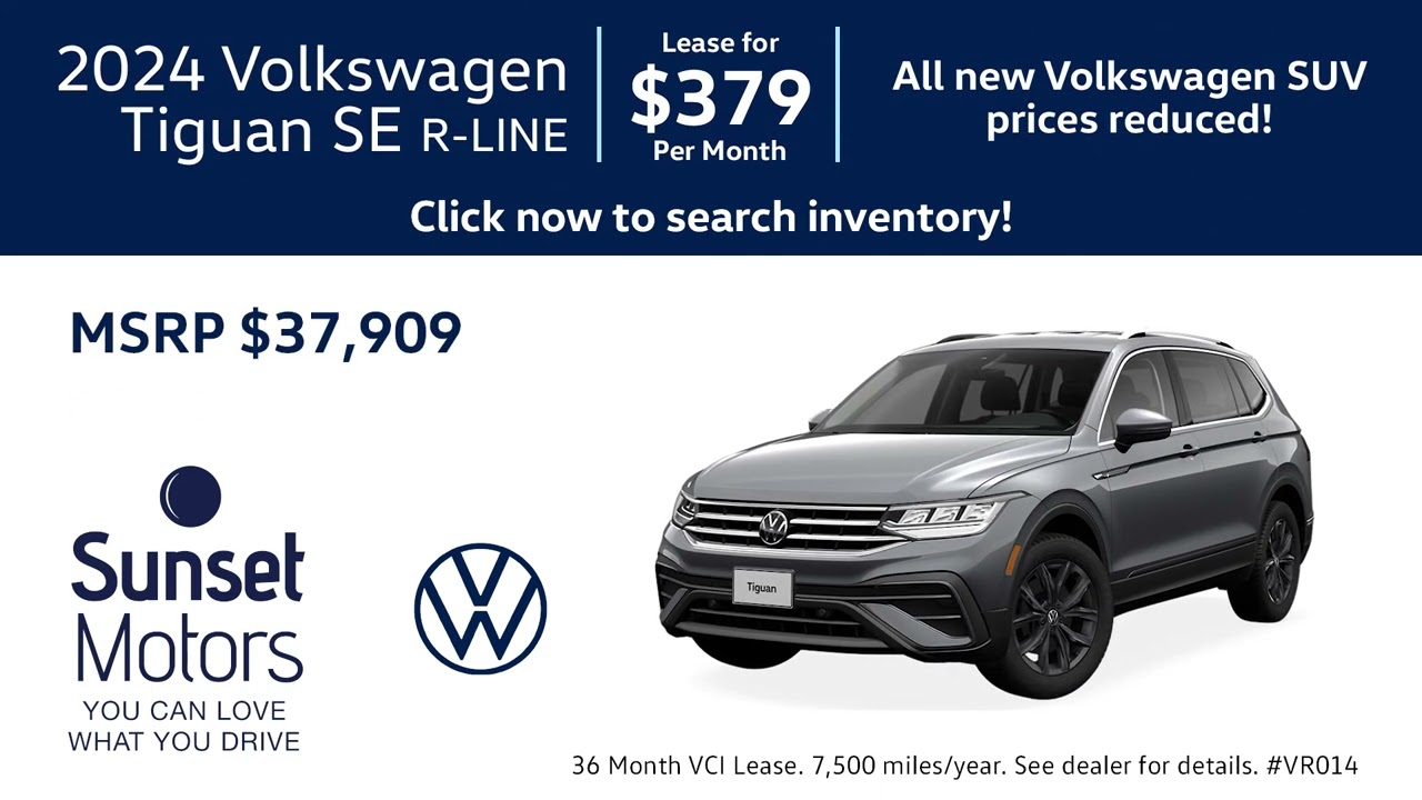 Sunset Volkswagen January 2025 Sale!