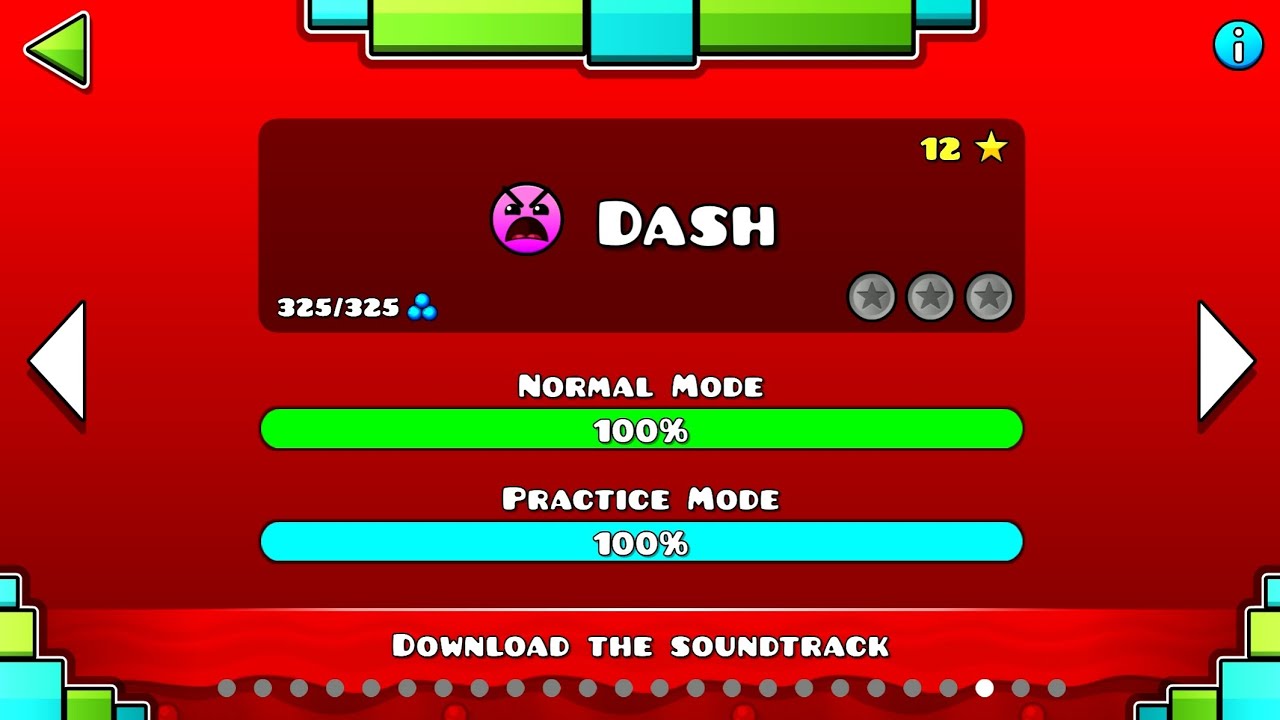 beating DASH in geometry DASH - YouTube